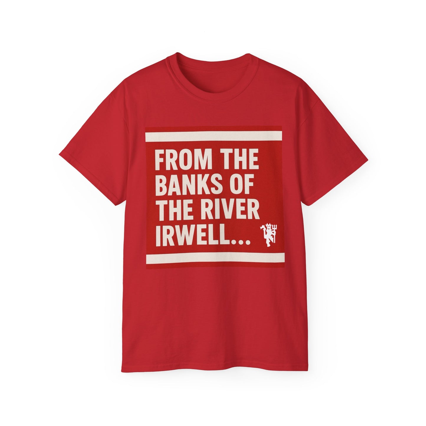 Manchester United From The Banks Of The River Irwell T-Shirt