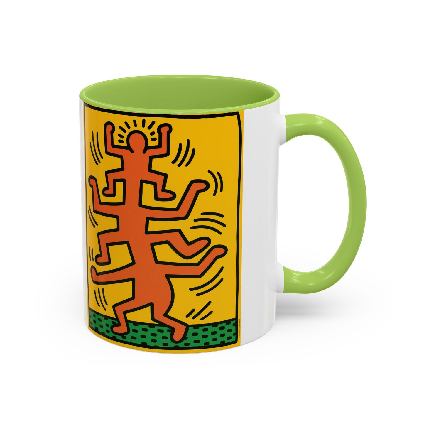 Keith Haring Plate No. 1 (from the Growing suite) Orange Mug