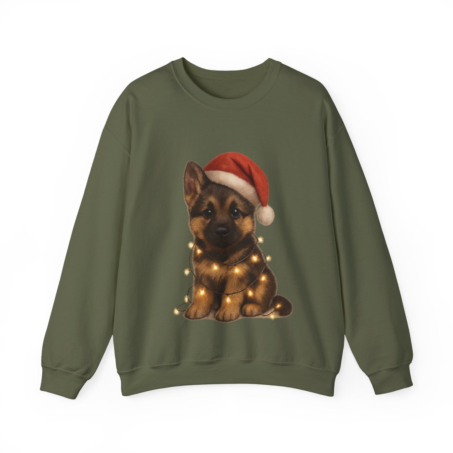 Alsatian Puppy Christmas Dog Sweatshirt