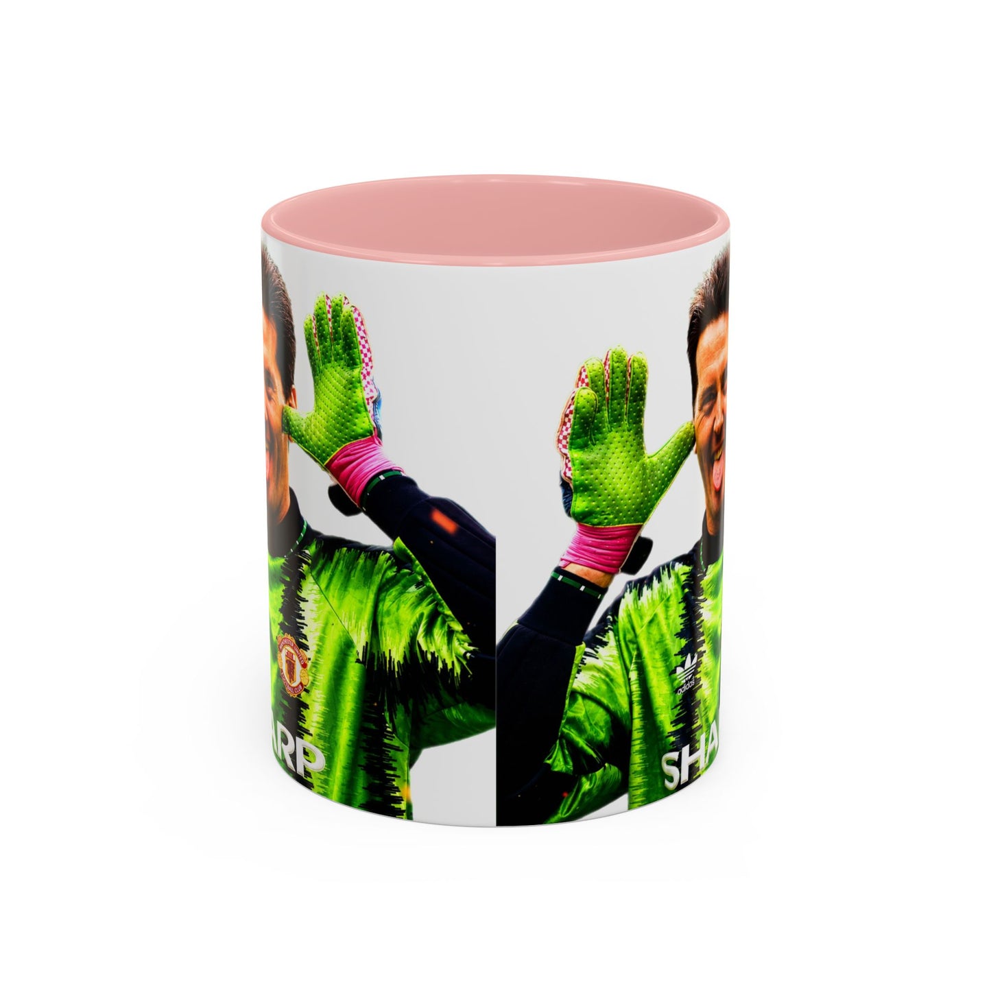 Les Sealey - Manchester United Accent Coffee Mug (11, 15oz)