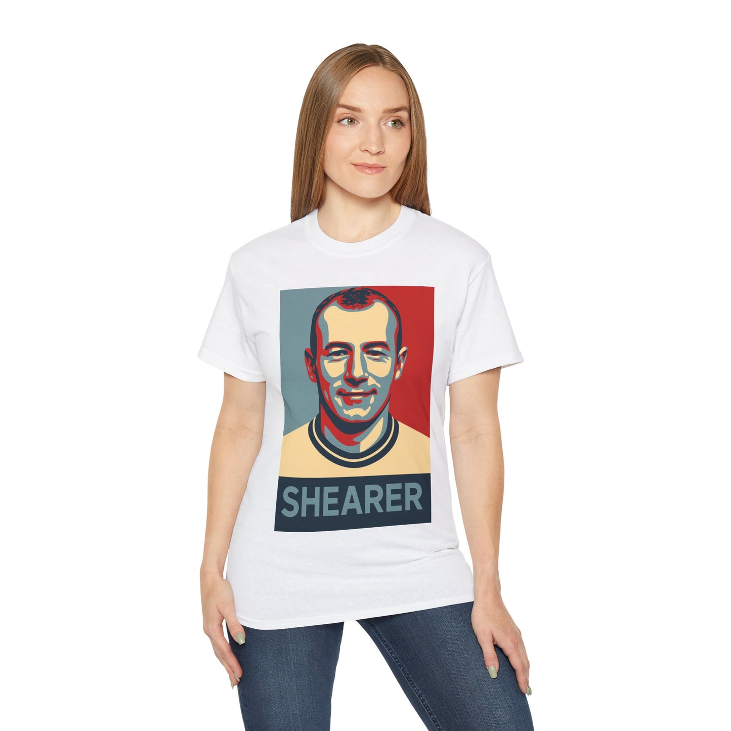 Alan Shearer Hope Poster T-Shirt - England Newcastle United