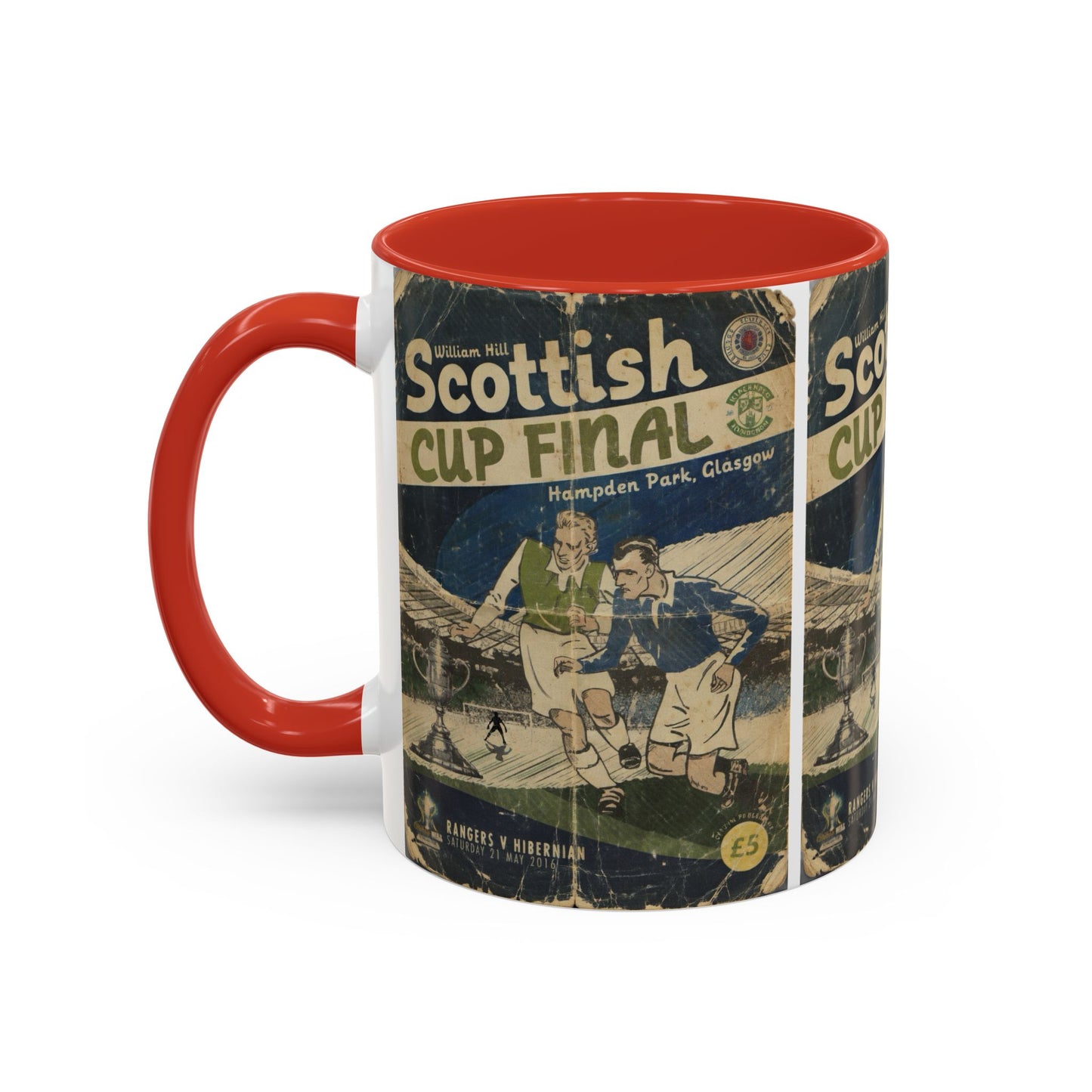 2016 Scottish Challenge Cup Final Hibernian Rangers Programme Poster Accent Coffee Mug (11, 15oz)