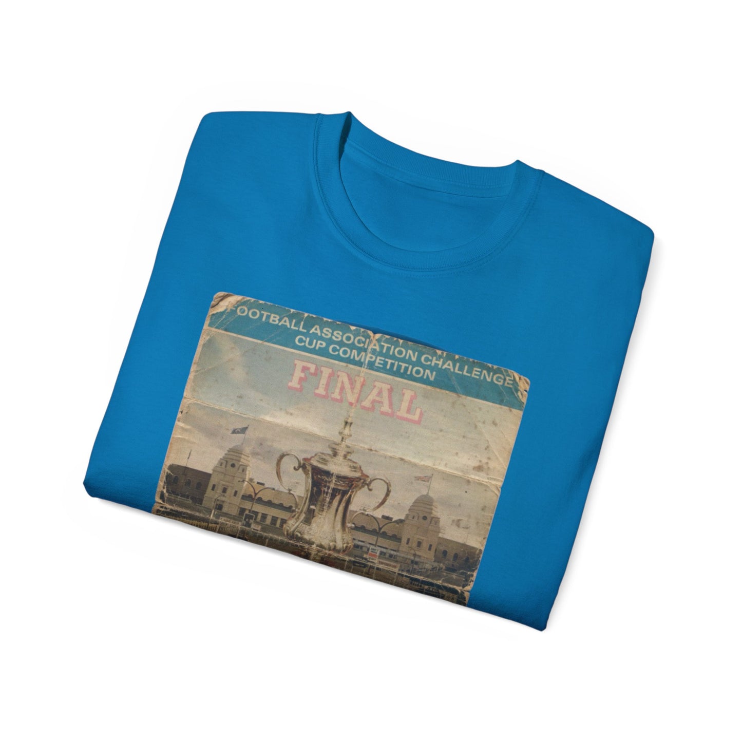 1975 FA Cup Final Programme Poster West Ham Fulham Unisex Ultra Cotton Tee