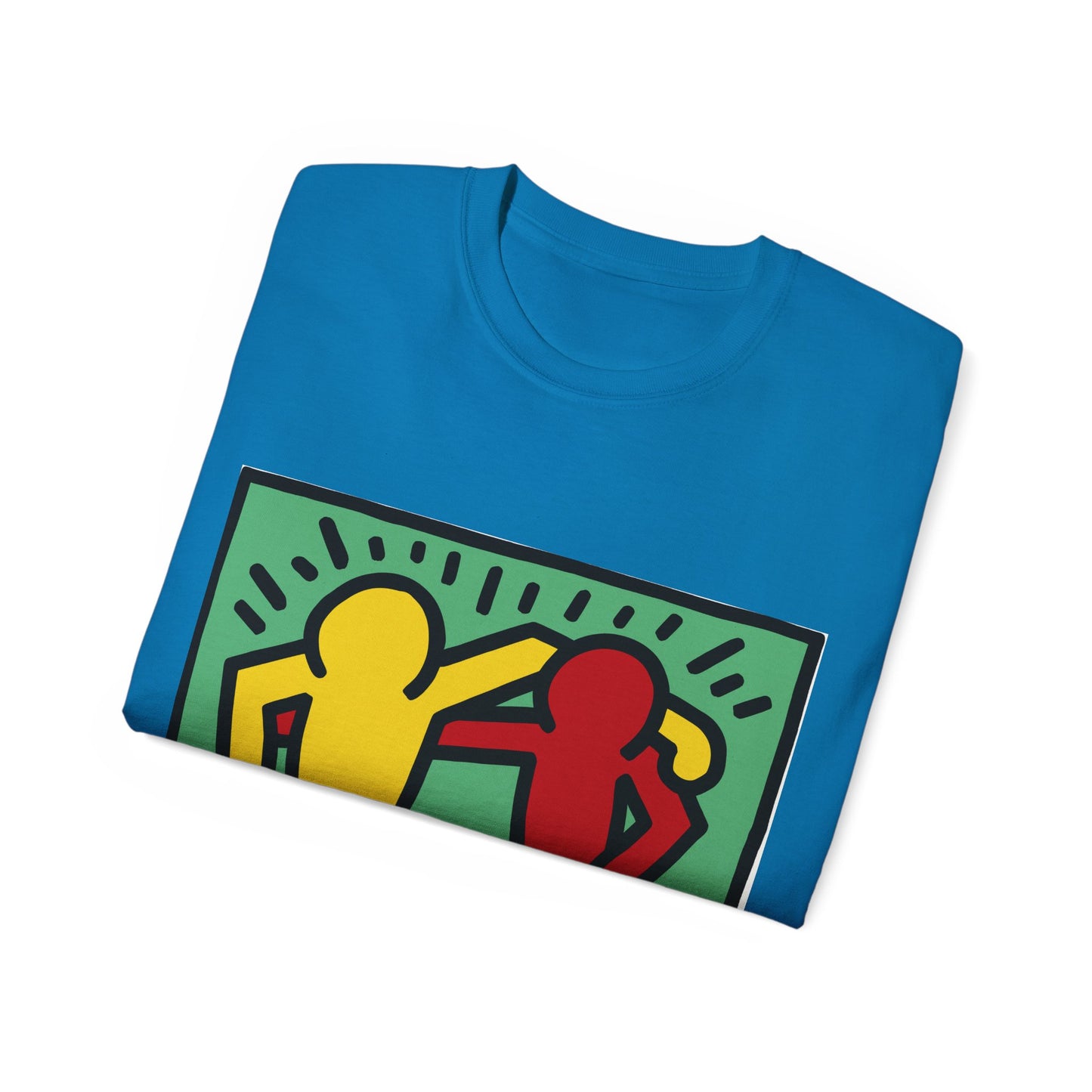 Keith Haring Pop Shop Red and Yellow T-Shirt