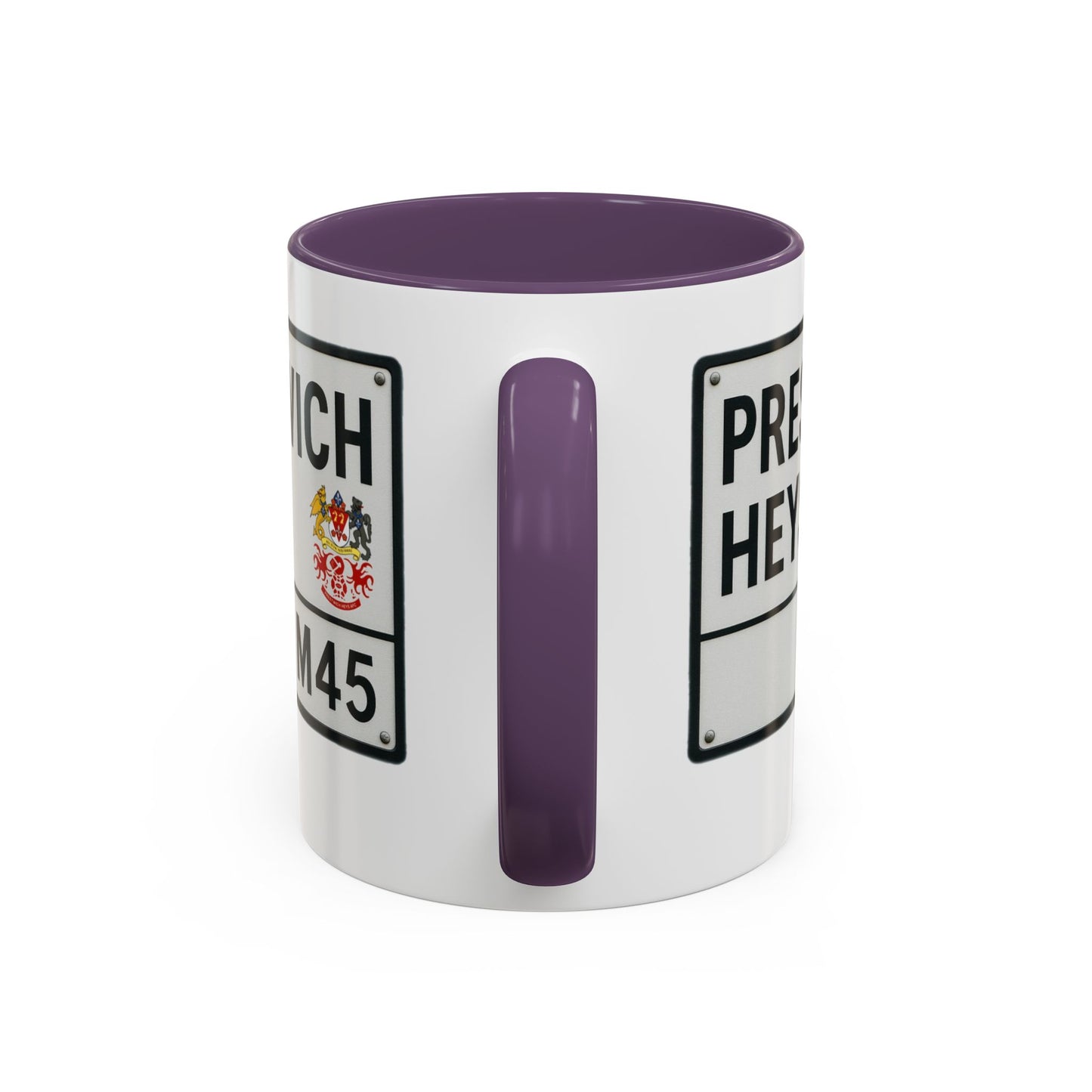 Prestwich Heys Road Sign Accent Coffee Mug (11, 15oz)