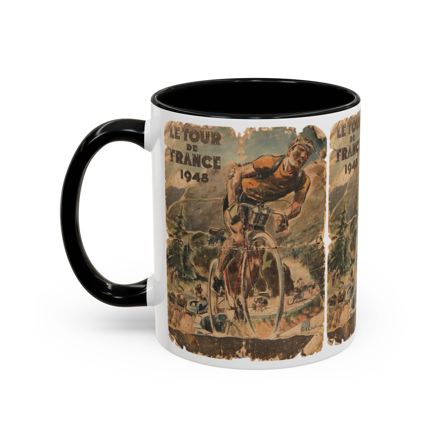 Tour De France 1948 Poster Coffee Mug (11, 15oz)