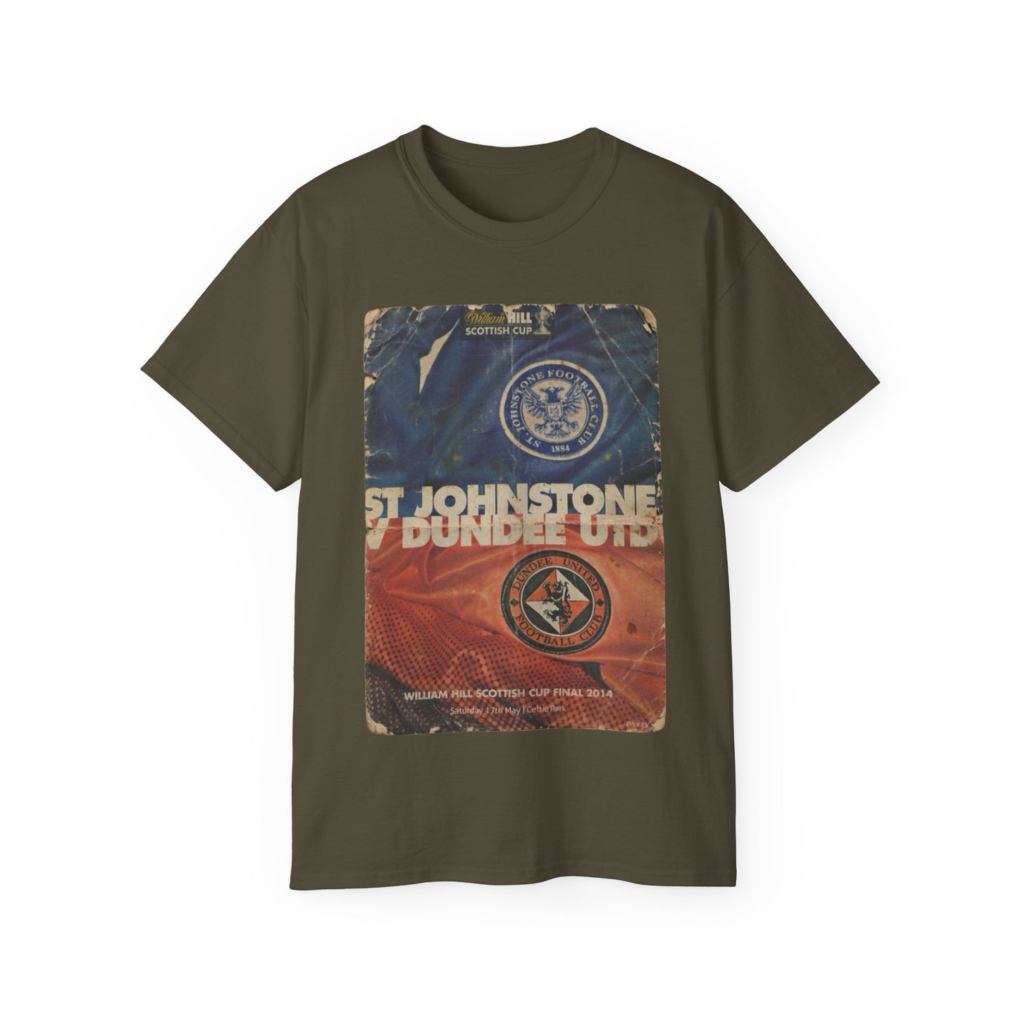 2014 Scottish Challenge Cup Final Dundee United St Johnstone Programme Poster Unisex Ultra Cotton Tee