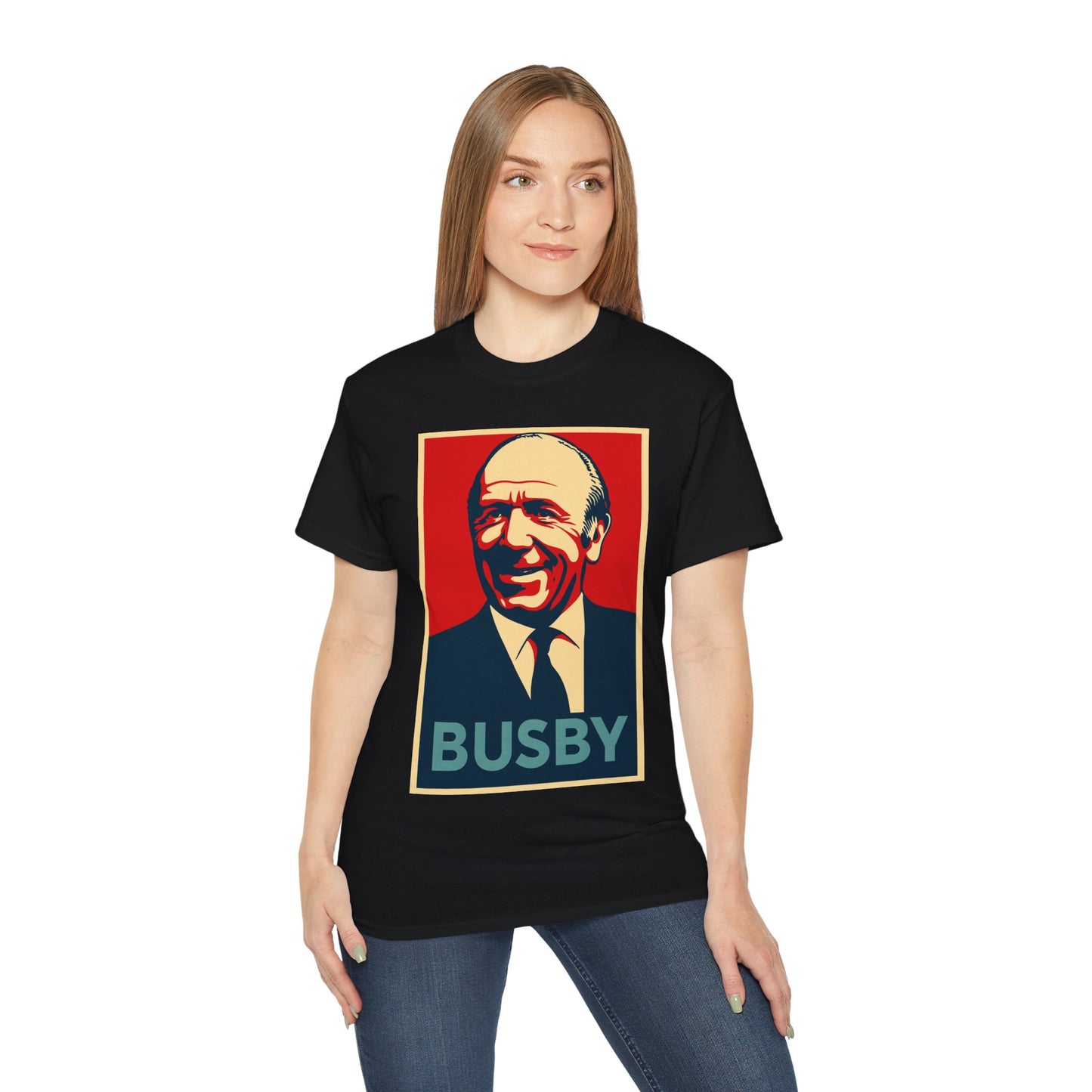 Matt Busby Hope Poster T-Shirt - Manchester United