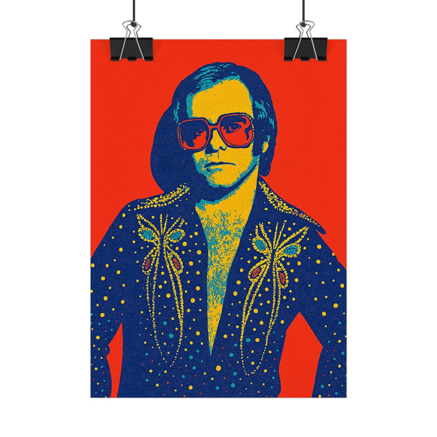 E. John Pop Art Poster