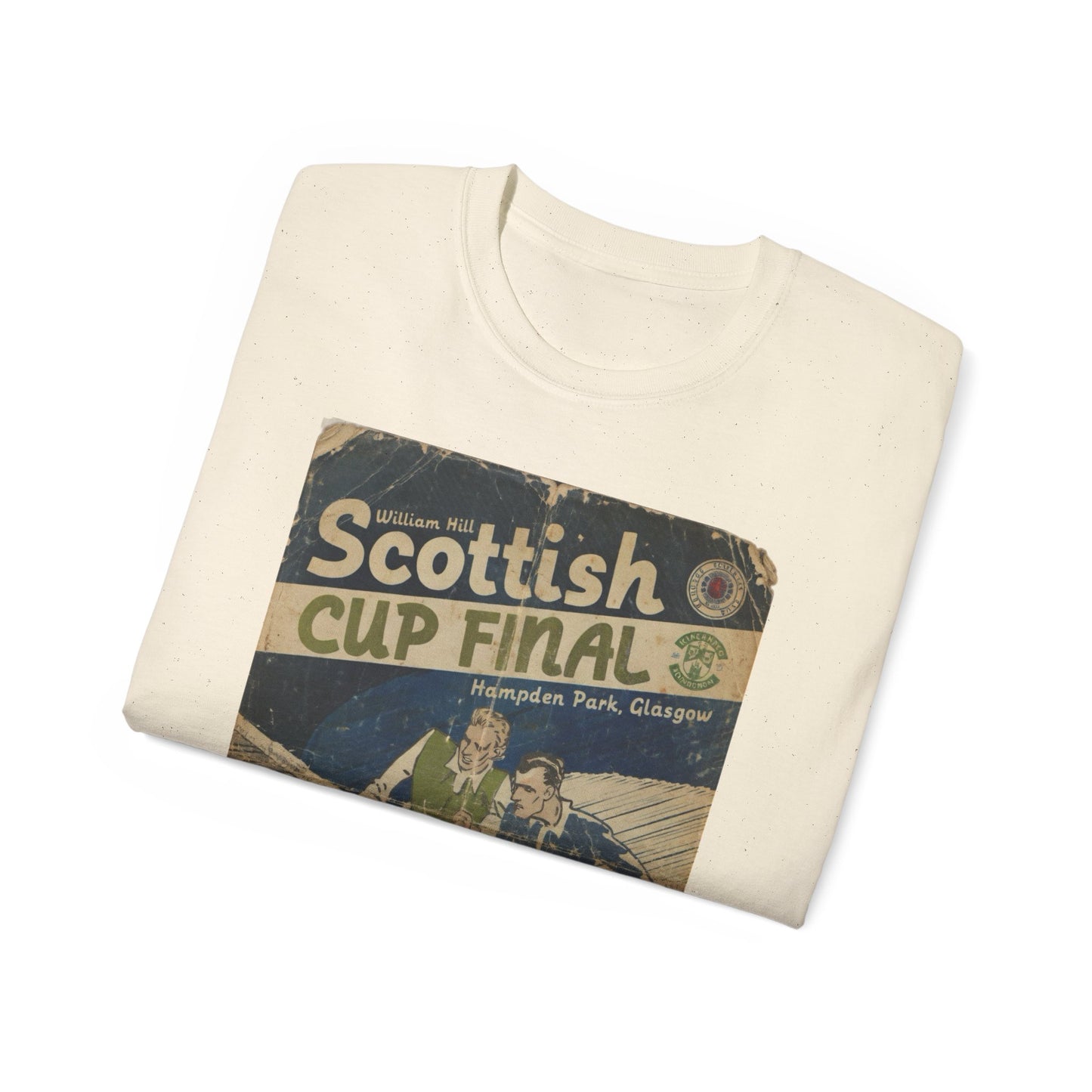 2016 Scottish Challenge Cup Final Hibernian Rangers Programme Poster Unisex Ultra Cotton Tee