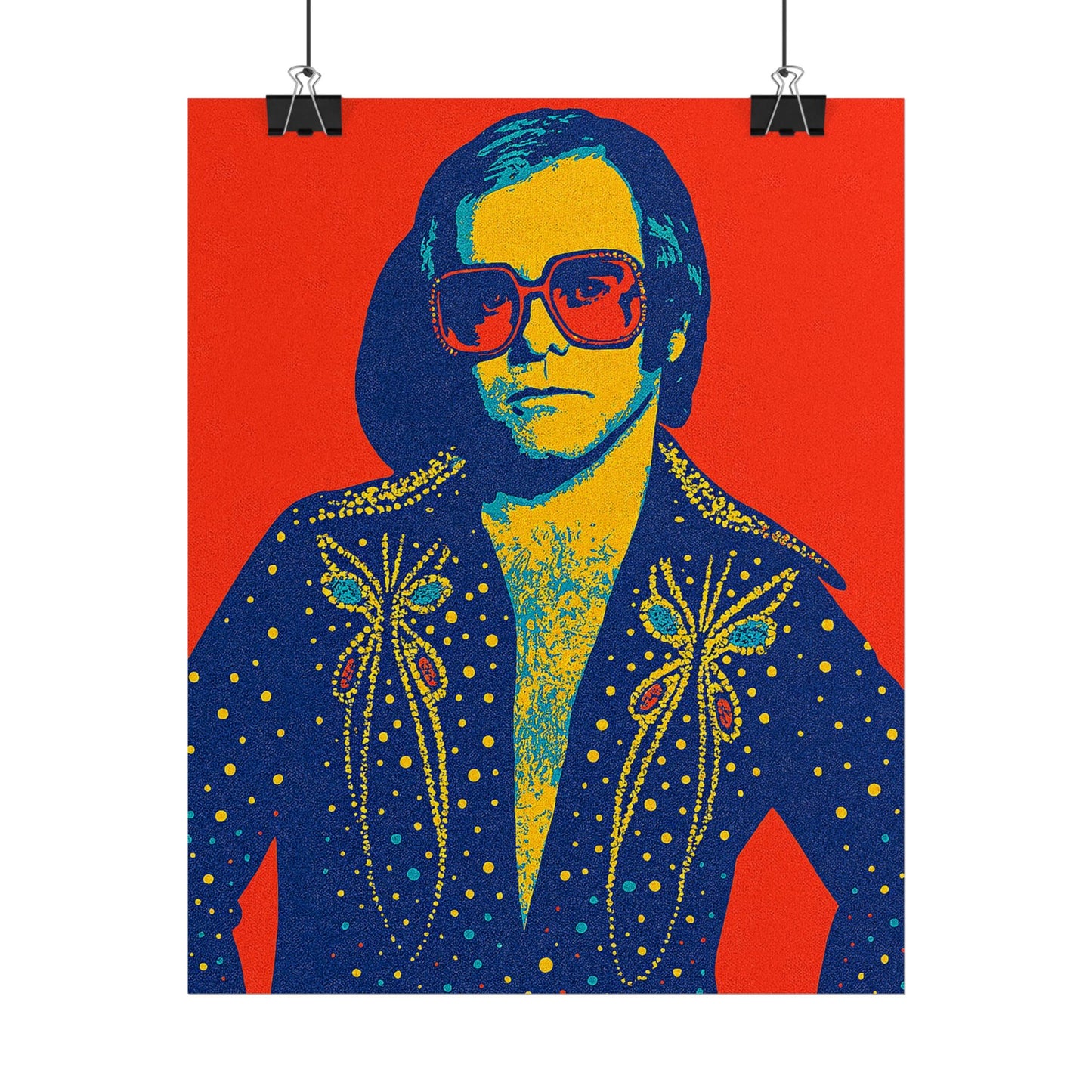 E. John Pop Art Poster