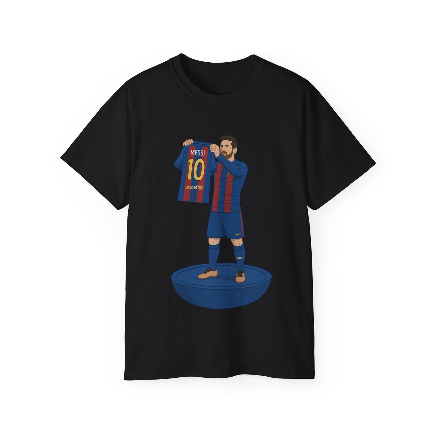 Lionel Messi Cartoon Subbuteo T-Shirt - Barcelona