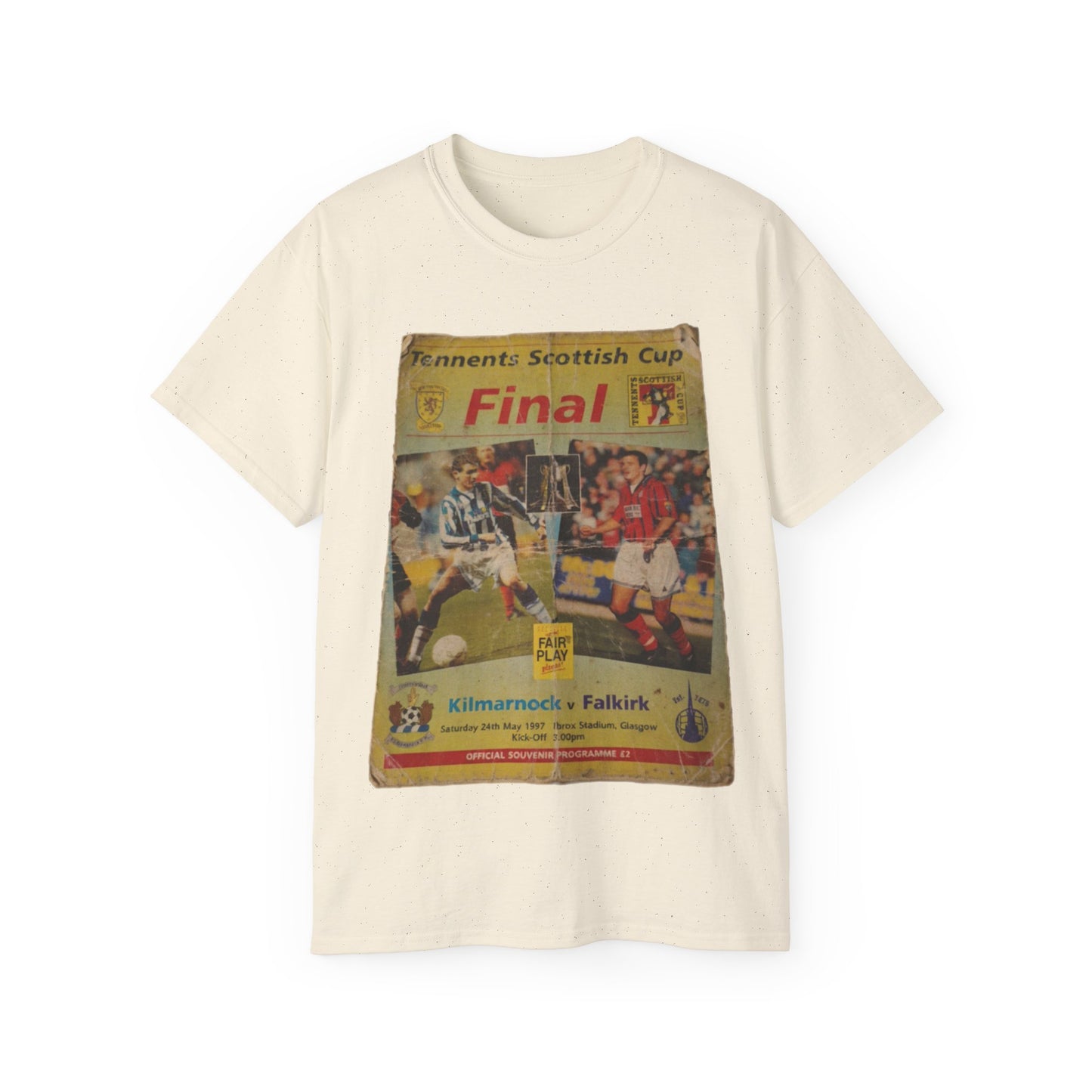 1997 Scottish Challenge Cup Final Programme Poster Unisex Ultra Cotton Tee