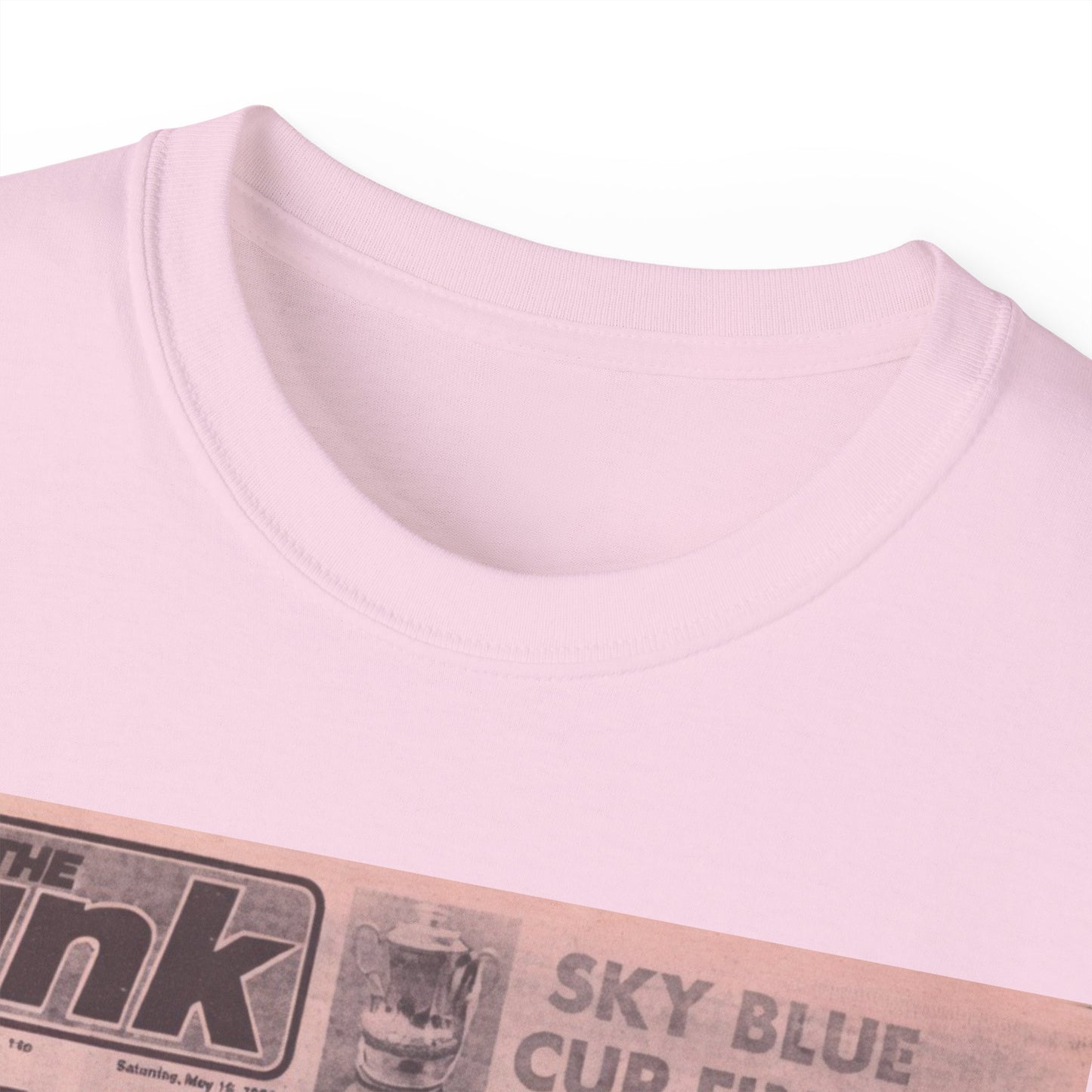 Coventry City Newspaper The Pink FA Cup Final 1987 Unisex Ultra Cotton Tee
