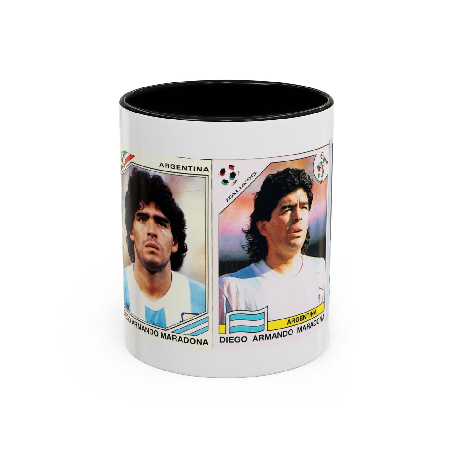 Diego Maradona Panini World Cup Stickers Accent Coffee Mug (11, 15oz)