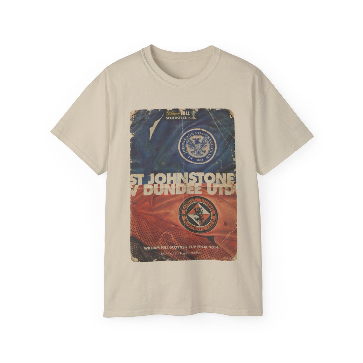 2014 Scottish Challenge Cup Final Dundee United St Johnstone Programme Poster Unisex Ultra Cotton Tee