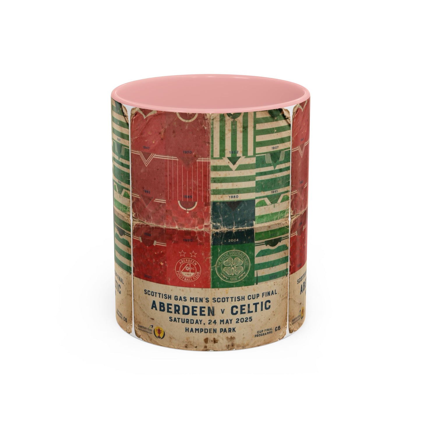 2025 Scottish Challenge Cup Aberdeen Celtic Programme Poster Accent Coffee Mug (11, 15oz)
