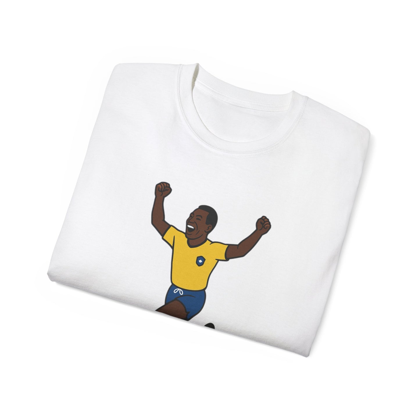 Pele Cartoon Subbuteo T-Shirt - Brazil