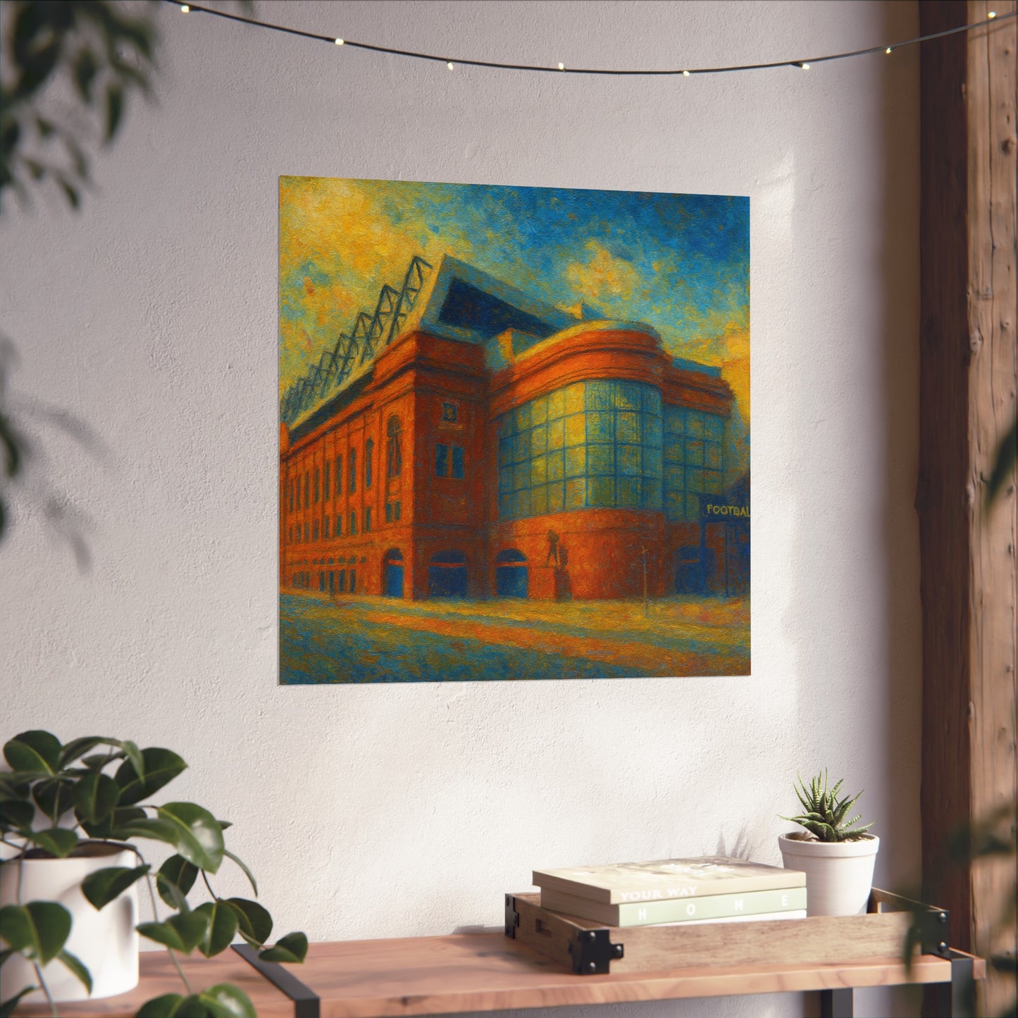 Ibrox Stadium Rangers FC Painting Print Poster