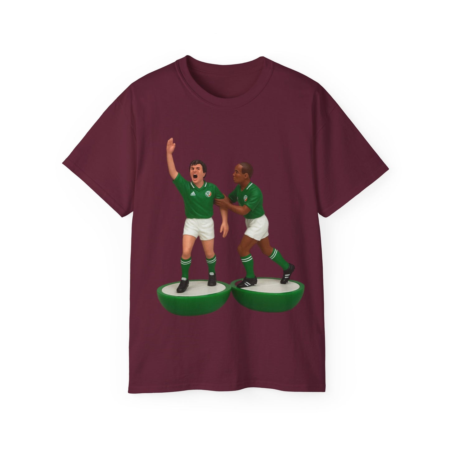 Ray Houghton And Terry Phelan Subbuteo T-Shirt - Ireland
