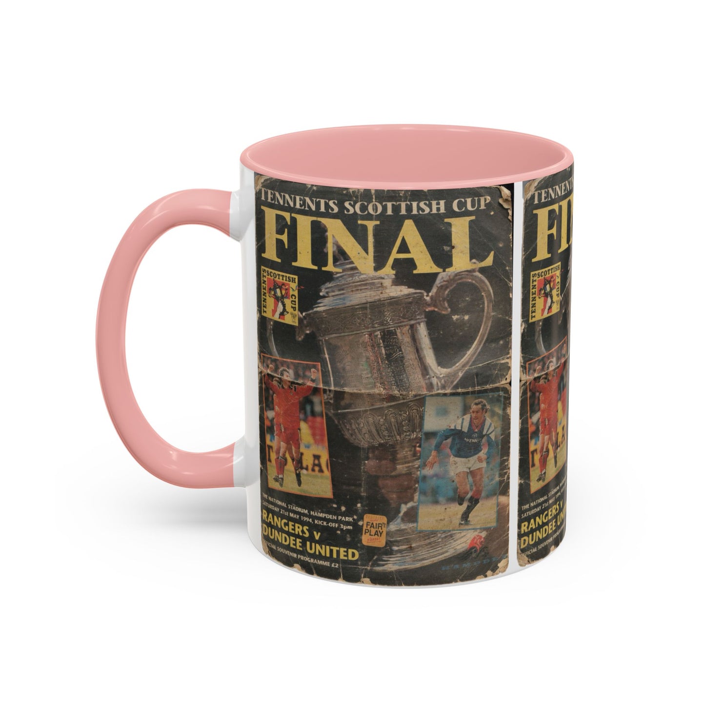 1994 Scottish Challenge Cup Final Dundee United Rangers Programme Poster Accent Coffee Mug (11, 15oz)