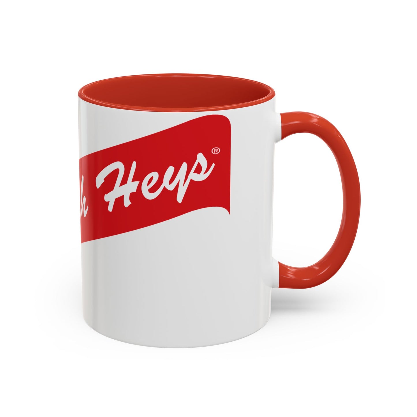 Prestwich Heys Red Stripe Accent Coffee Mug (11, 15oz)