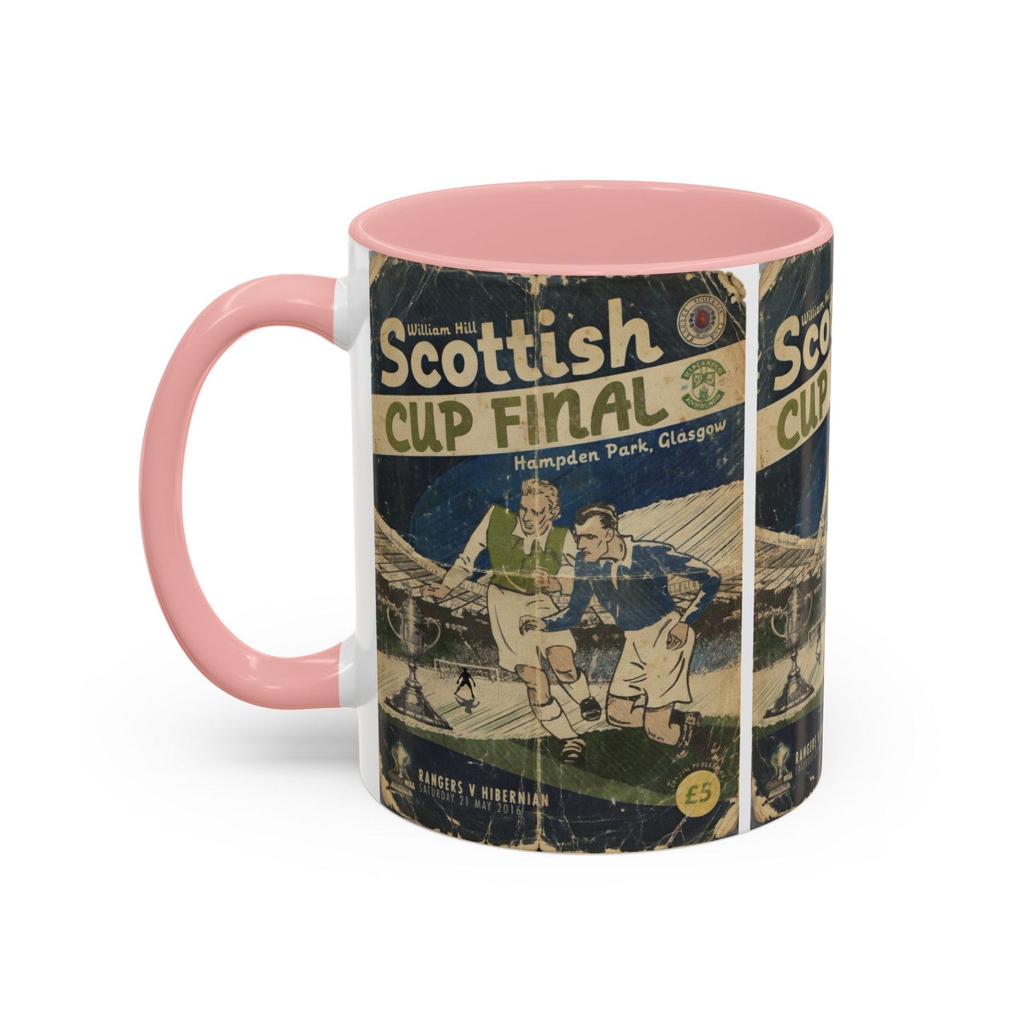 2016 Scottish Challenge Cup Final Hibernian Rangers Programme Poster Accent Coffee Mug (11, 15oz)