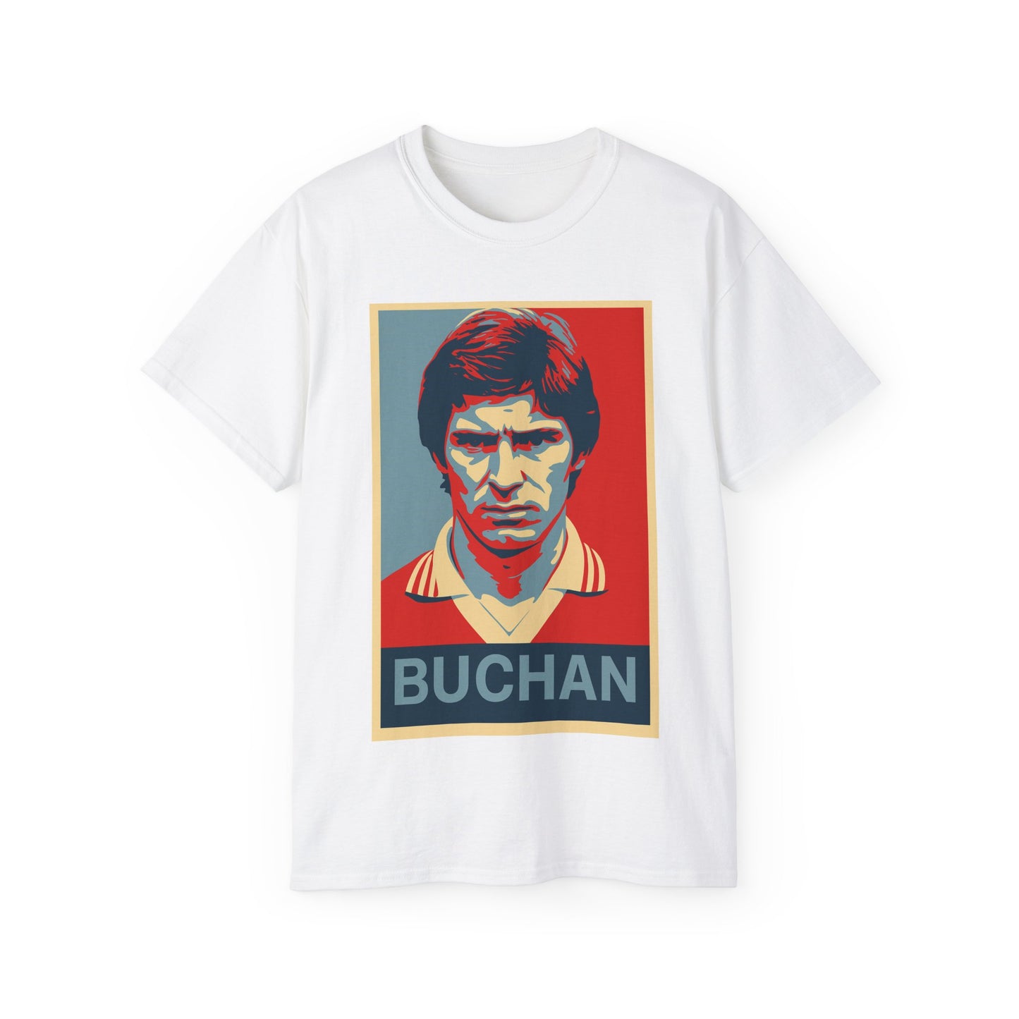 Martin Buchan Hope Poster T-Shirt - Manchester United