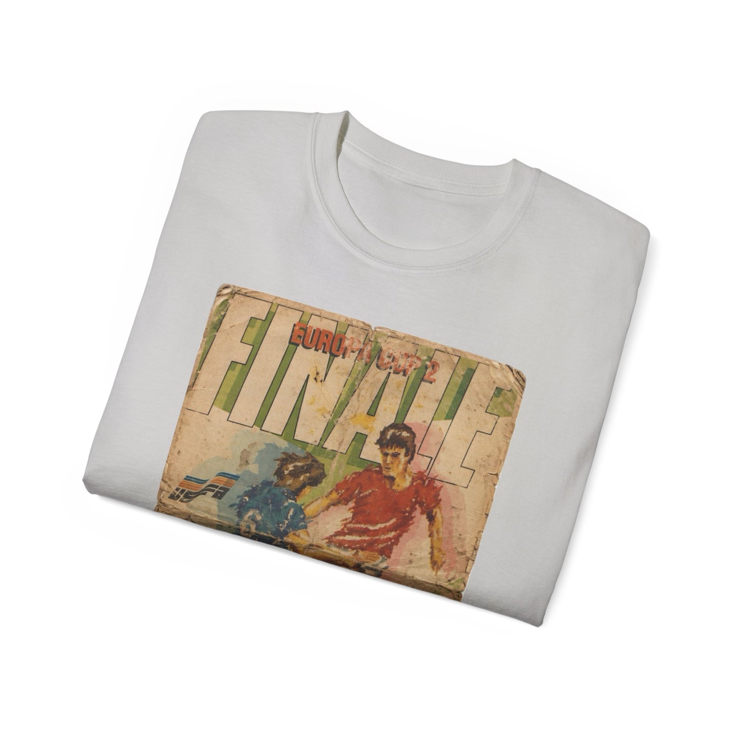 1985 European Cup Winners Cup Final Everton Rapid Vienna Poster Unisex Ultra Cotton Tee