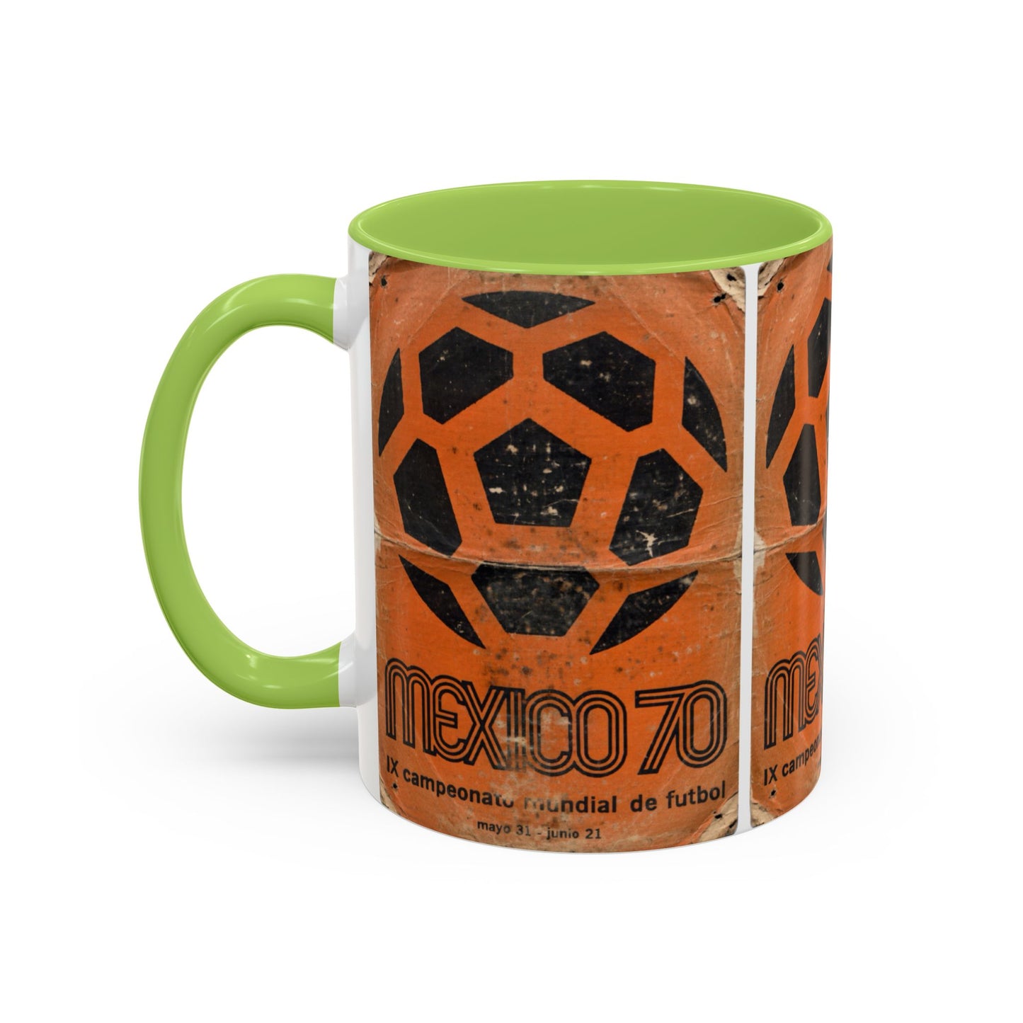 Mexico 70 World Cup Poster Orange  Coffee Mug (11, 15oz)