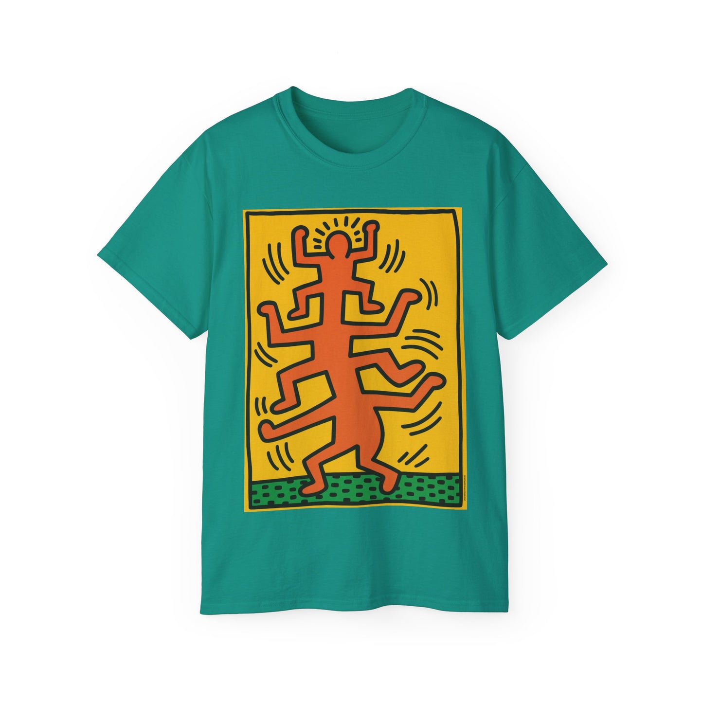 Keith Haring Plate No. 1 (from the Growing suite) Orange T-Shirt