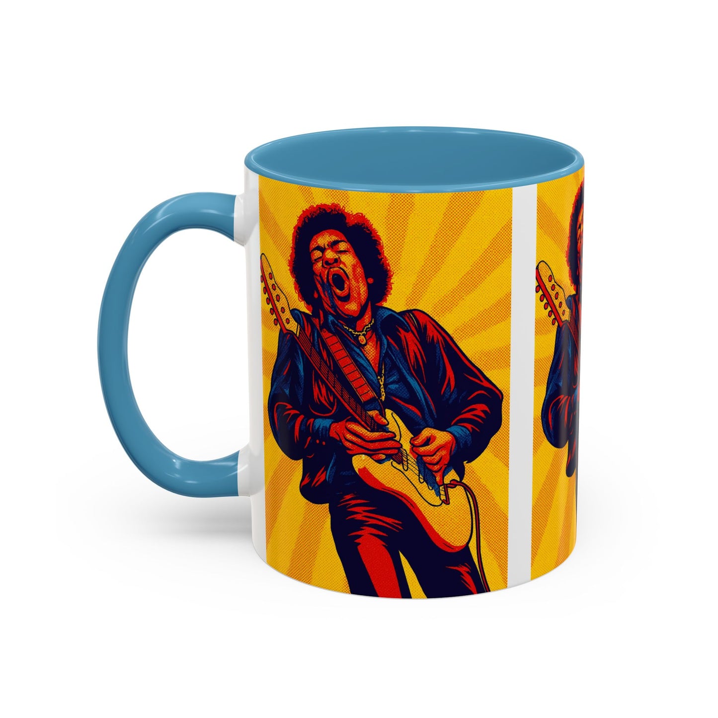 Jimi Hendrix Guitar Pop Art Mug