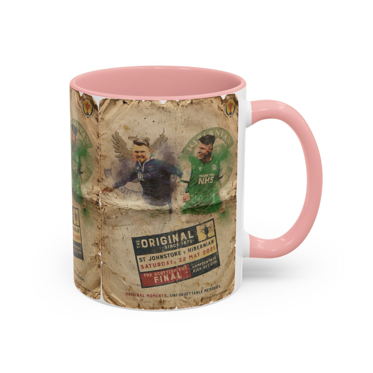 2021 Scottish challenge cup final St Johnstone Hibernian Programme Poster Accent Coffee Mug (11, 15oz)