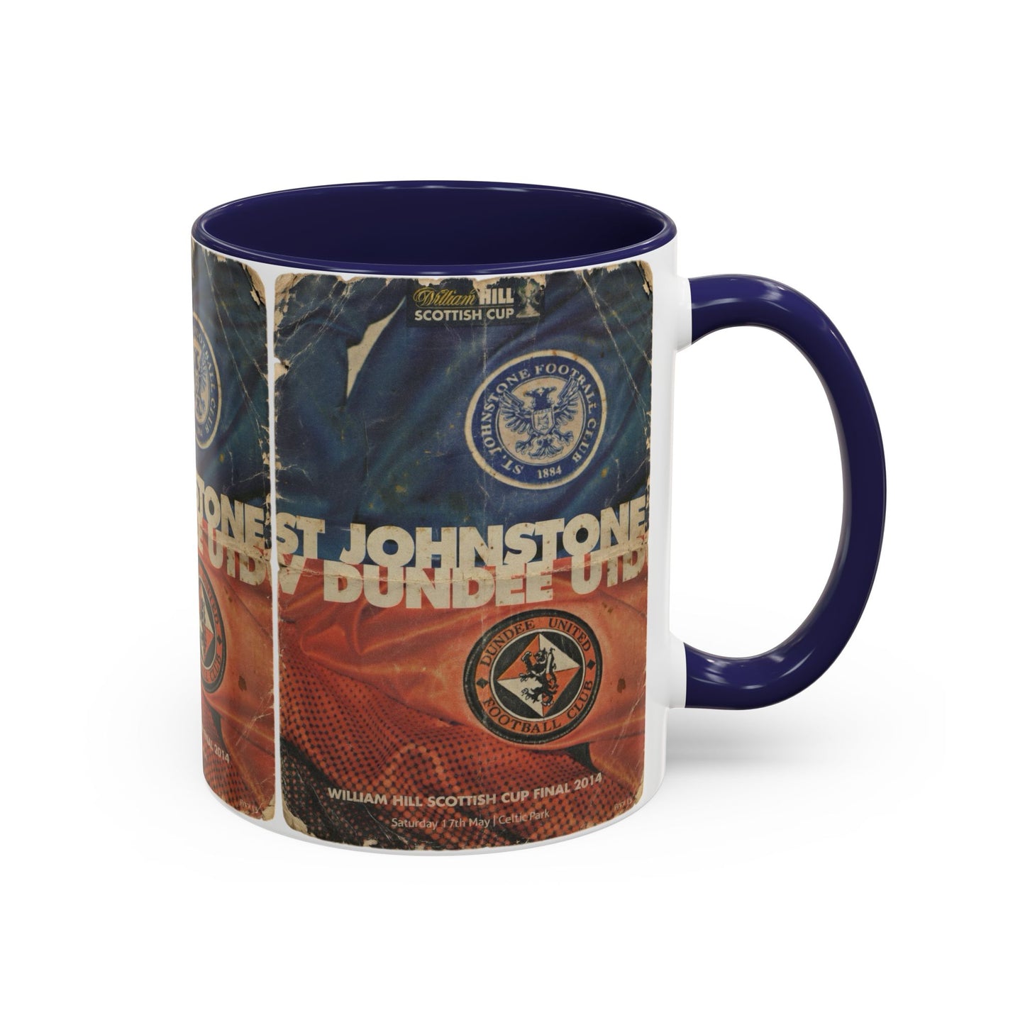 2014 Scottish Challenge Cup Final Dundee United St Johnstone Programme Poster Accent Coffee Mug (11, 15oz)