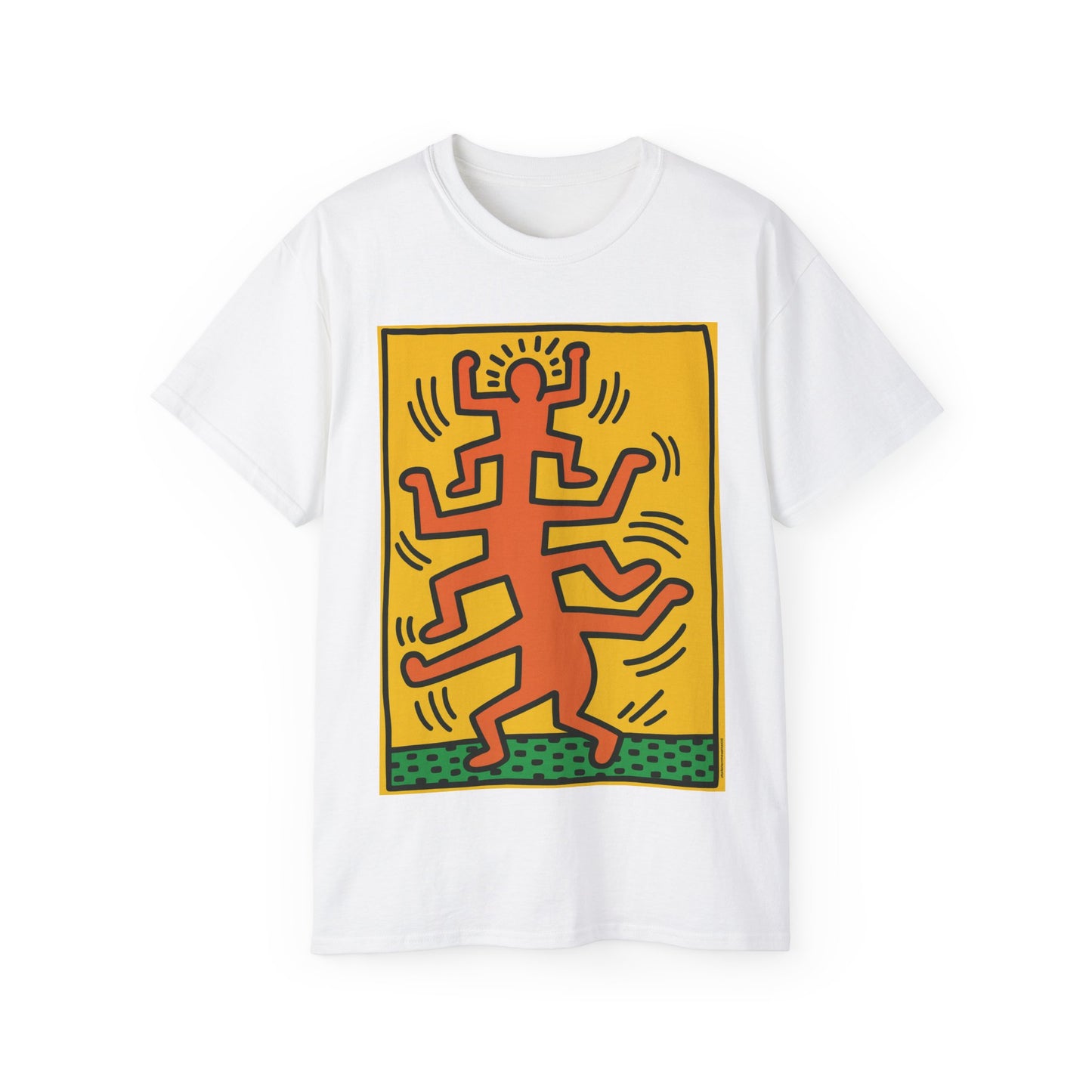 Keith Haring Plate No. 1 (from the Growing suite) Orange T-Shirt