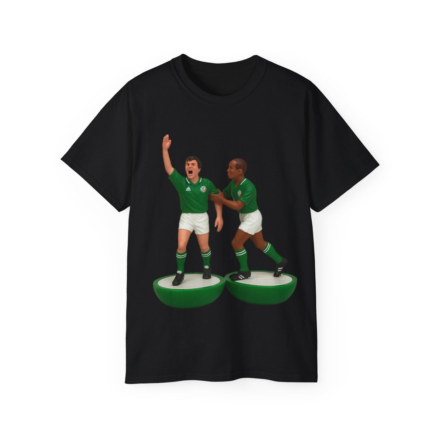 Ray Houghton And Terry Phelan Subbuteo T-Shirt - Ireland