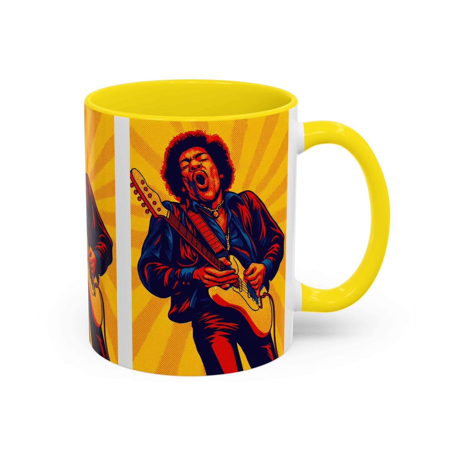 Jimi Hendrix Guitar Pop Art Mug