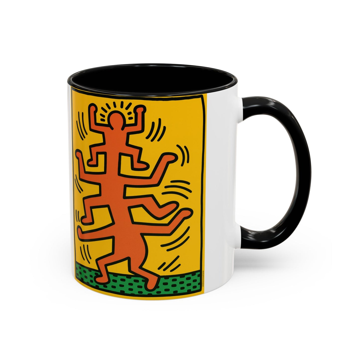 Keith Haring Plate No. 1 (from the Growing suite) Orange Mug