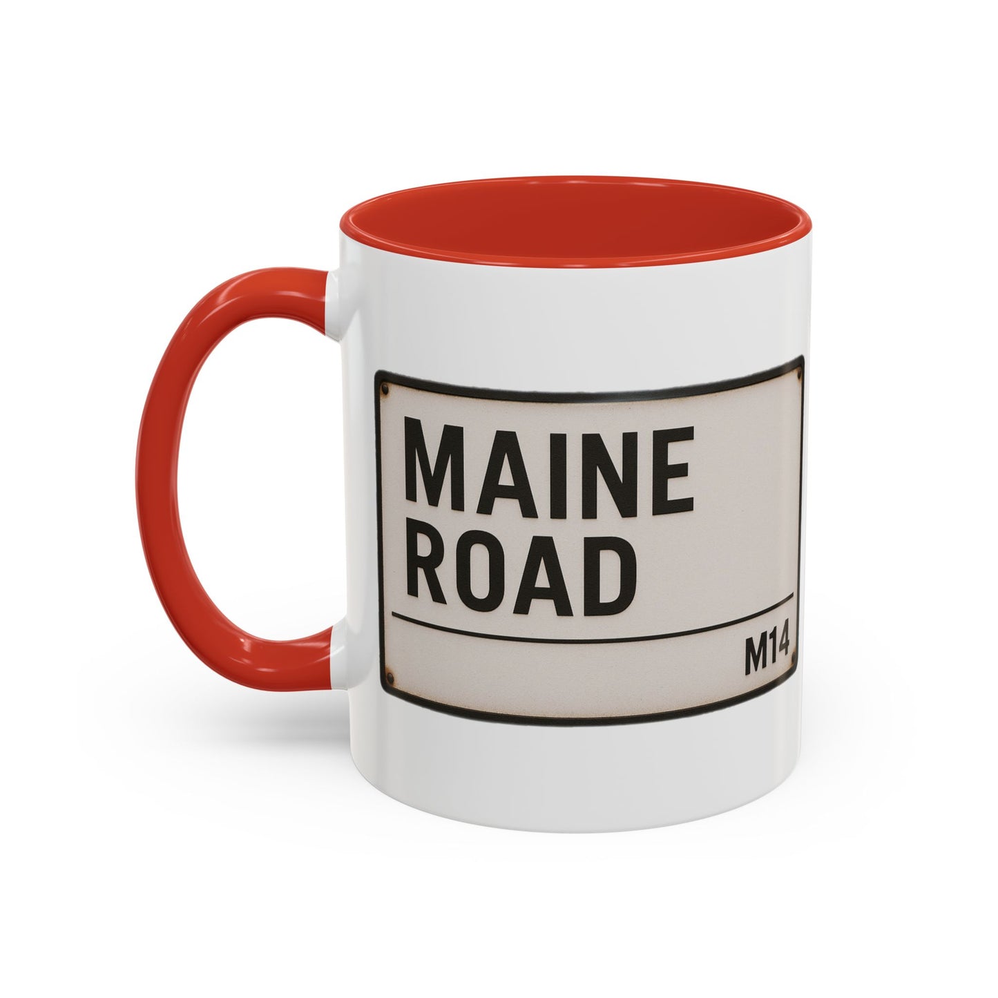 Maine Road Manchester City Road Sign Mug