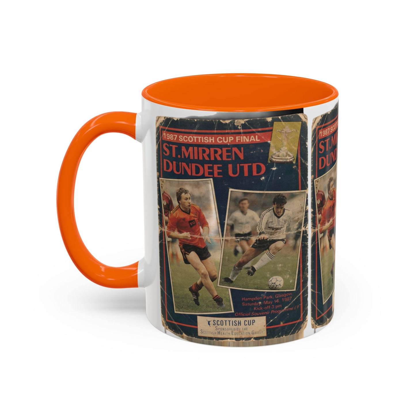 1987 Scottish Cup Final St Mirren Dundee United Programme Poster Accent Coffee Mug (11, 15oz)