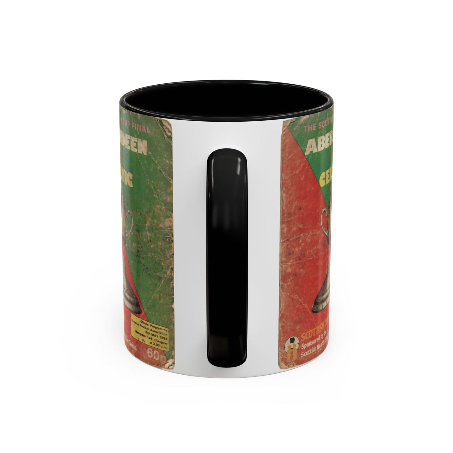 1984 Scottish Cup Final Aberdeen Celtic Programme Poster Accent Coffee Mug (11, 15oz)