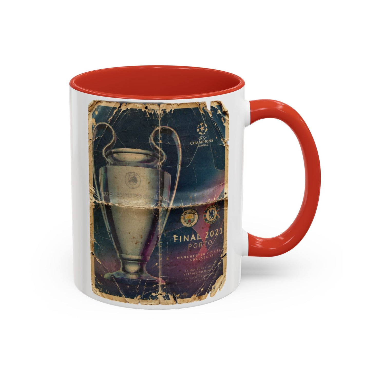 2021 UCL Final Chelsea Manchester City Poster Accent Coffee Mug (11, 15oz)