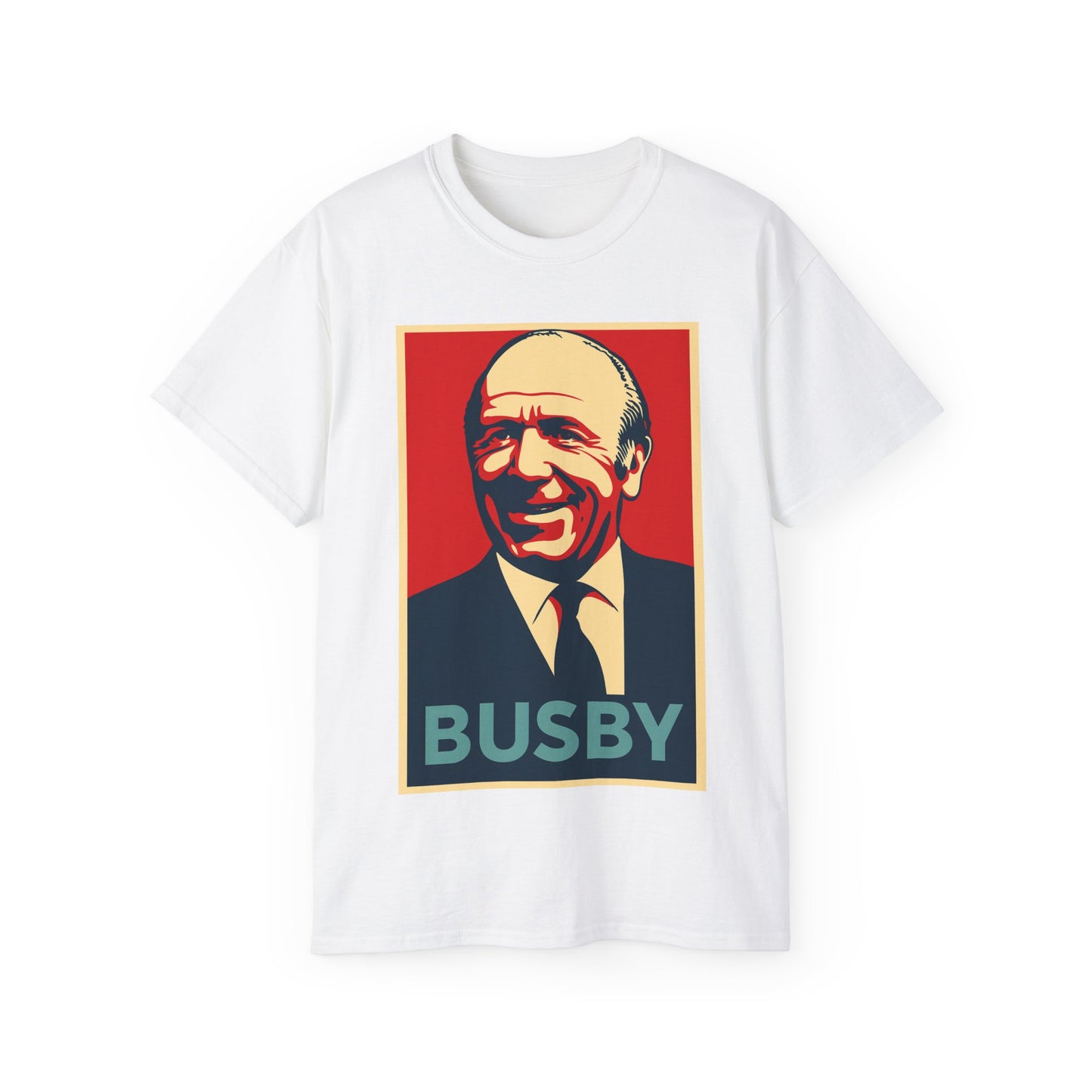 Matt Busby Hope Poster T-Shirt - Manchester United