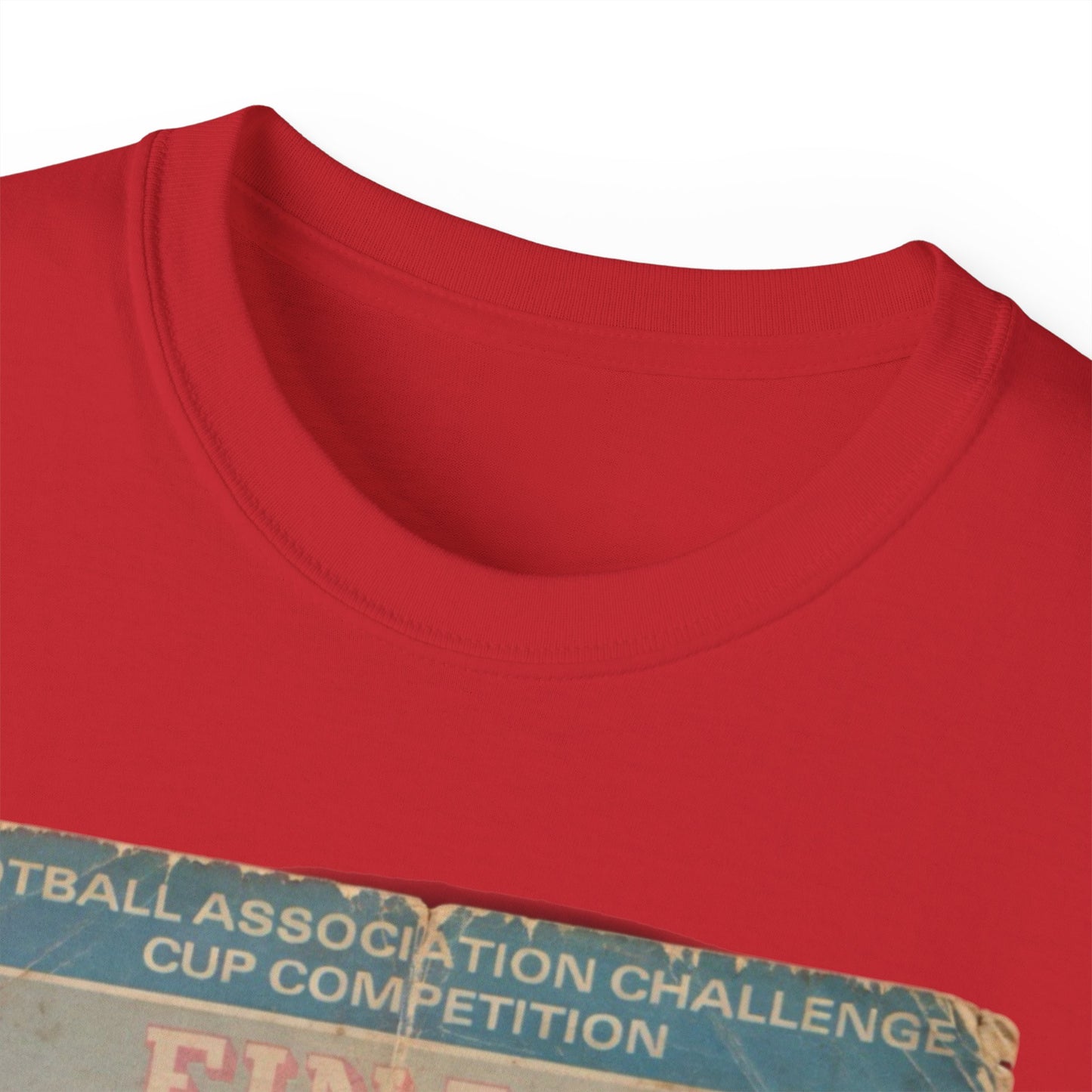 1975 FA Cup Final Programme Poster West Ham Fulham Unisex Ultra Cotton Tee
