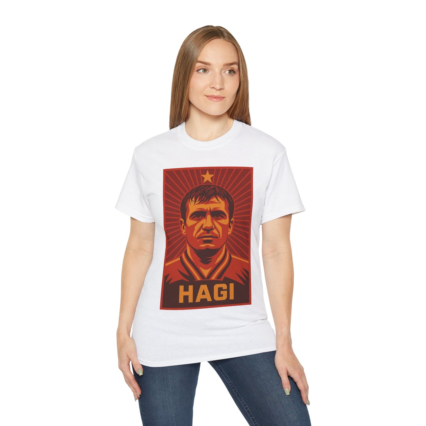 Gheorghe Hagi Propaganda Poster - Romania