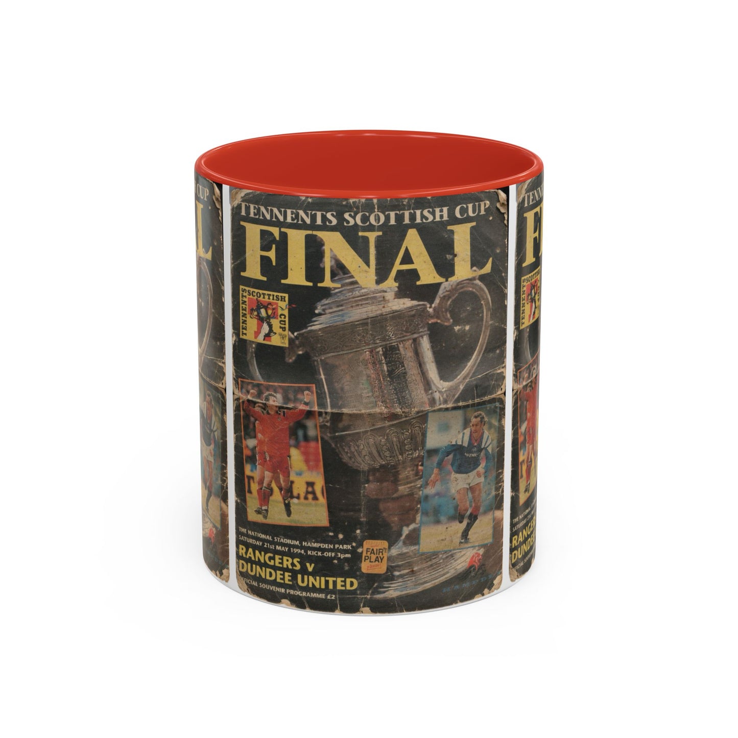 1994 Scottish Challenge Cup Final Dundee United Rangers Programme Poster Accent Coffee Mug (11, 15oz)