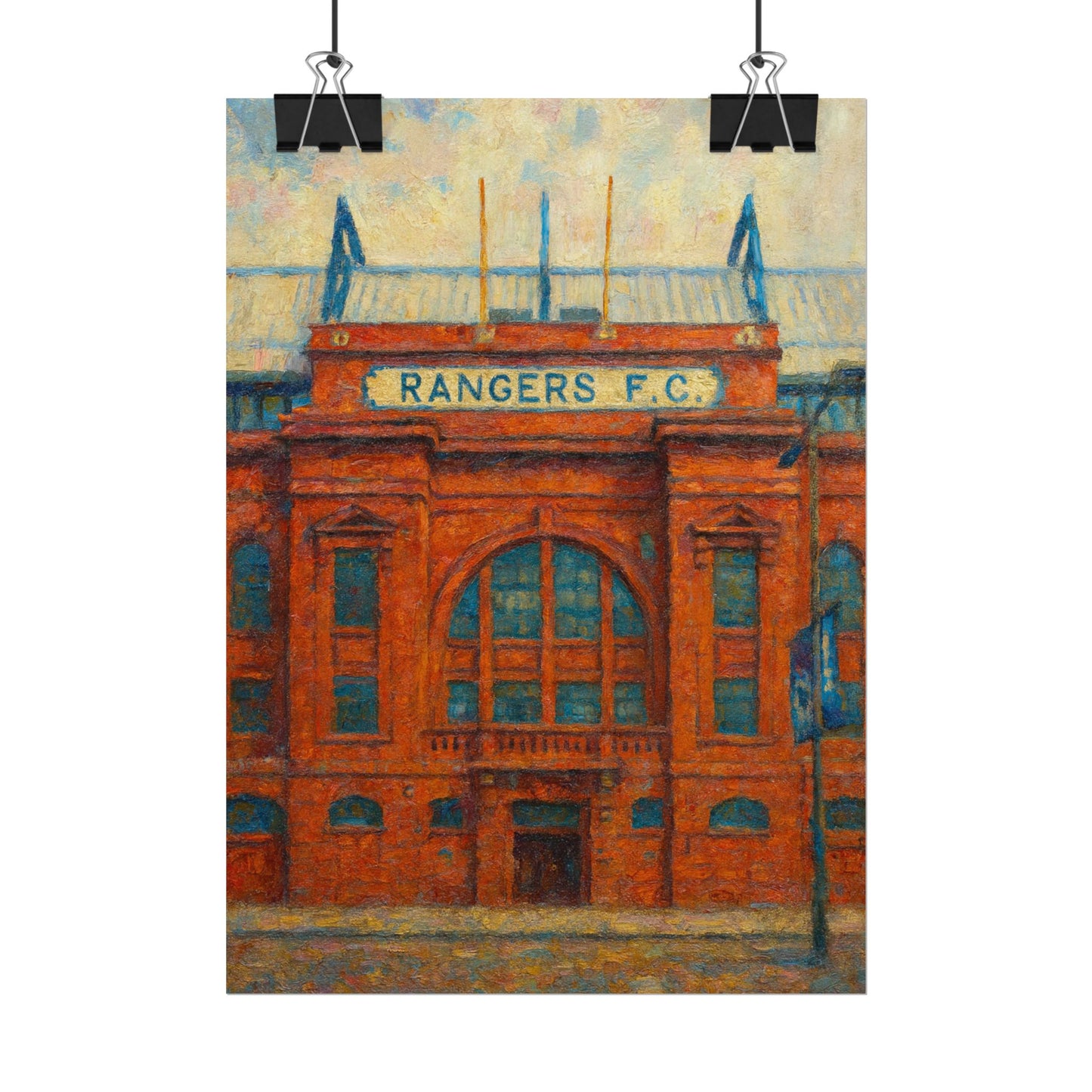 Ibrox Stadium Rangers FC Rolled Posters