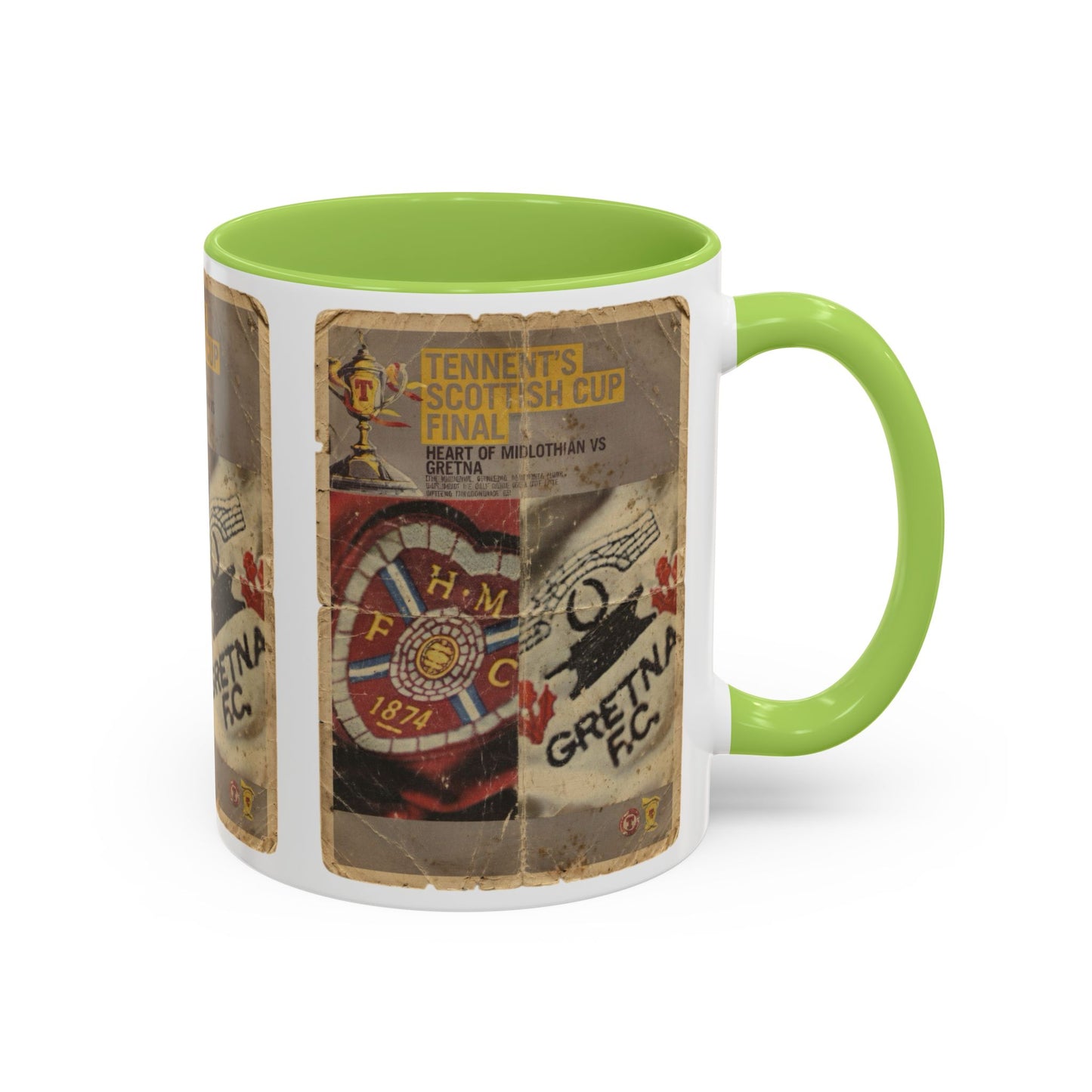 2006 Scottish Challenge Cup Final Hearts Gretna Accent Coffee Mug (11, 15oz)
