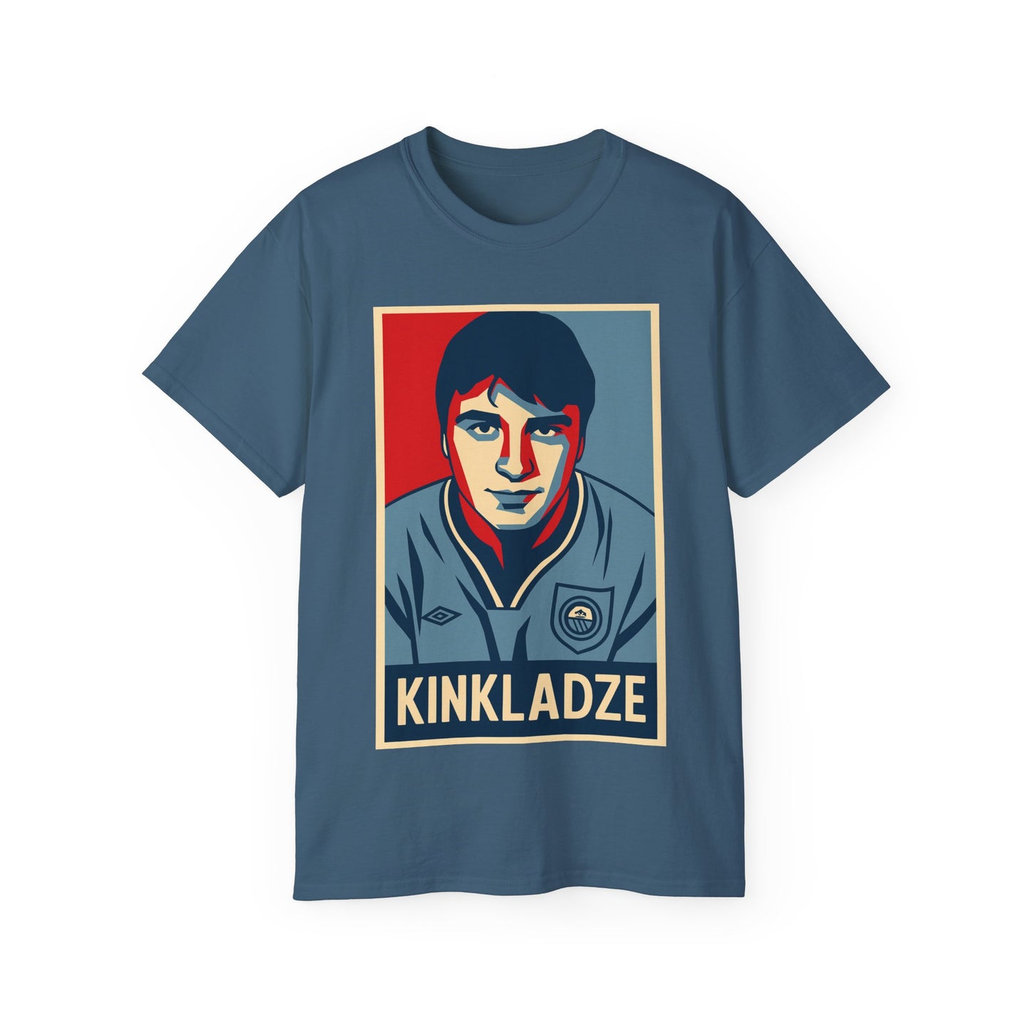 Georgi Kinkladze Hope Poster T-Shirt - Manchester City