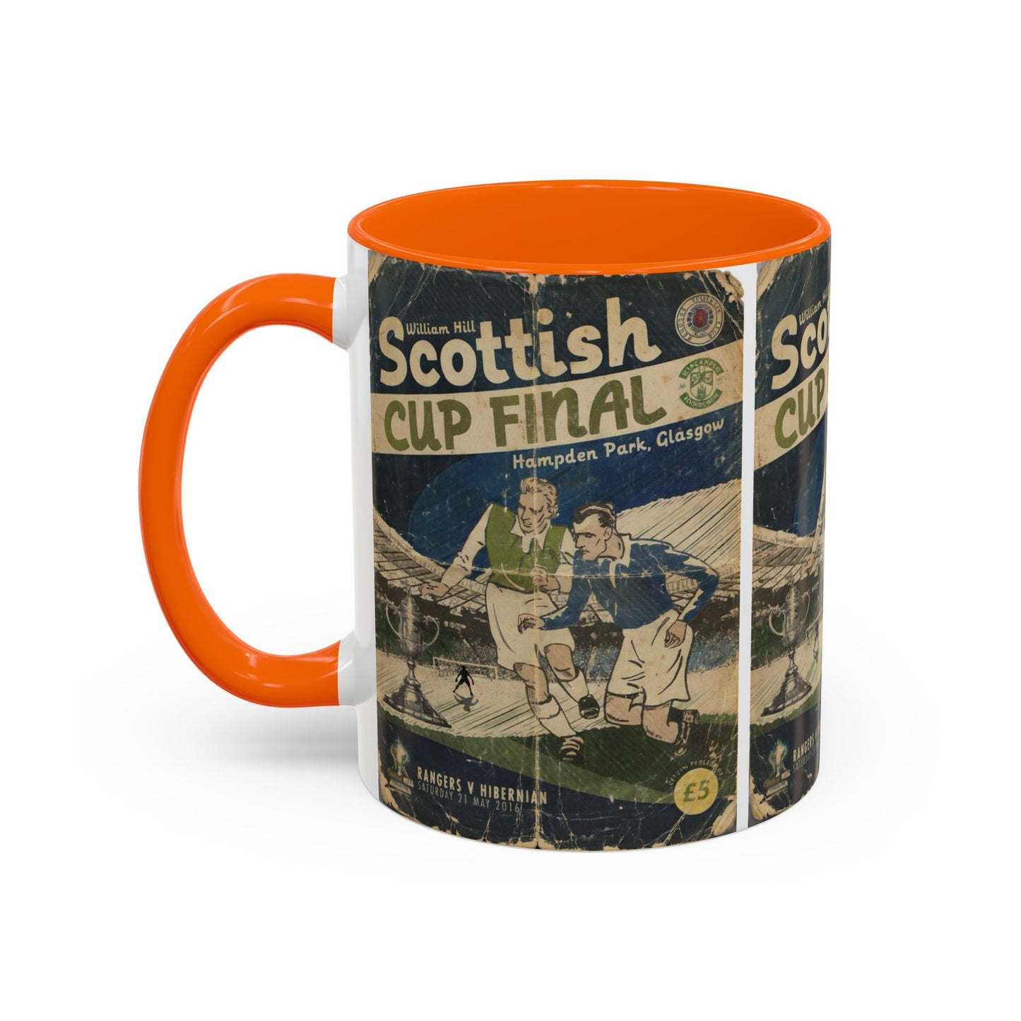 2016 Scottish Challenge Cup Final Hibernian Rangers Programme Poster Accent Coffee Mug (11, 15oz)